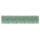 Vakantie Glitter Green Bling Sparkly Chic Korte Tafelloper (Horizontaal)