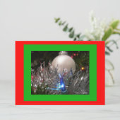 Vakantie Glitter Party uitnodiging (Staand voorkant)