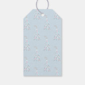 Vakantie Glitter Winter Wonderland Cadeaulabel (Achterkant)