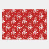  vakantie gloed: kaarsen en lammeren inpakpapier vel (Voorkant 2)