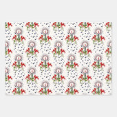  vakantie gloed: kaarsen en lammeren inpakpapier vel (Voorkant)