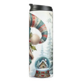 Vakantie Gnome met lint Pet Thermosbeker (Geroteerd rechts)