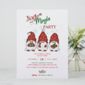 Vakantie Gnomes Kerstfeest Kaart (Staand voorkant)