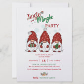 Vakantie Gnomes Kerstfeest Kaart (Voorkant)