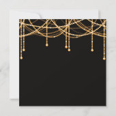 Vakantie Gold String Lights Kaart (Achterkant)