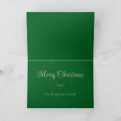 Vakantie Golden Retrieve Vrolijk Kerstfeest Kaart  (Binnen)