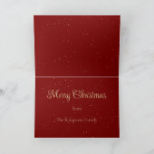 Vakantie Golden Retriever Vrolijk Kerstfeest Kaart (Binnen)