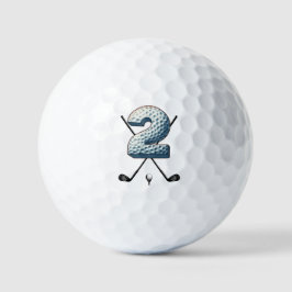 Vakantie golfballen Alpha-nummer Letter 2