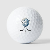 Vakantie golfballen Alpha-nummer Letter 3 (Voorkant)