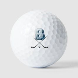 Vakantie golfballen - Alpha-nummer LETTER B