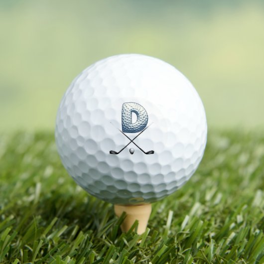 Vakantie golfballen - Alpha-nummer LETTER D (Insitu Shirt)