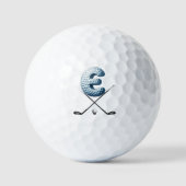 Vakantie golfballen - Alpha-nummer LETTER E (Voorkant)
