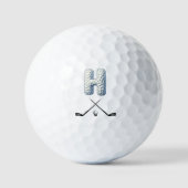 Vakantie golfballen - Alpha-nummer LETTER H (Voorkant)