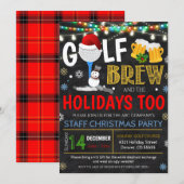Vakantie Golfen Party uitnodiging (Voorkant / Achterkant)