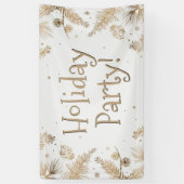 Vakantie, goud, hangen spandoek (Verticaal)