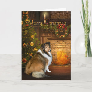 Vakantie "Grace" Sheltie Xmas Kaart