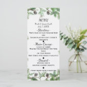 Vakantie Green & Pine Cones Country Winter Kaart (Staand voorkant)