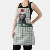 Vakantie Green Plaid Barbet Hond Kerstmis Schort (Insitu)