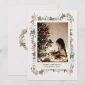 Vakantie Greenery Sinaasappels Foto Vakantie Kaart (Voorkant / Achterkant)