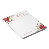 Vakantie Groen Gepersonaliseerde Leraar Gift Notitieblok (Schuin)