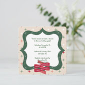 Vakantie Groen Lijst voor Feest Kaart (Staand voorkant)