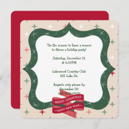 Vakantie Groen Lijst voor Feest Kaart