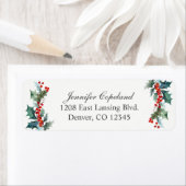 Vakantie groen Waterverf botanisch Etiket (Insitu)