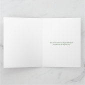 Vakantie Groene Bloemen Stethoscoop Hart Dank u Bedankkaart (Binnen)