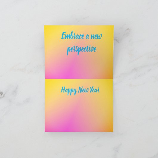 Vakantie Groet Kaart : Nieuwe Beginnings (Binnen)