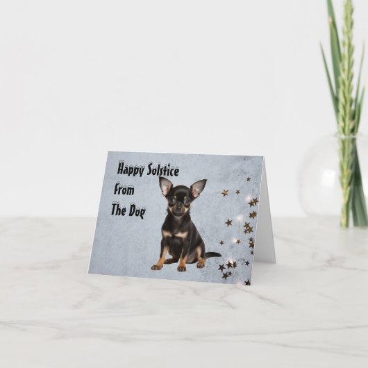 Vakantie Groet Kaart van The Dog (Voorkant)