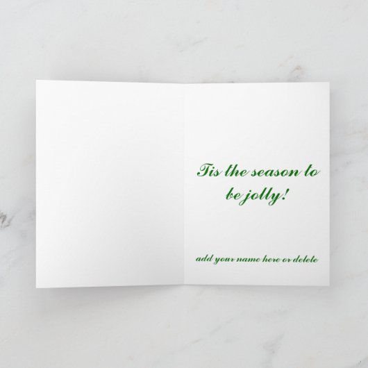 Vakantie Groet- of feestuitnodigingskaart Feestdagen Kaart (Binnen)