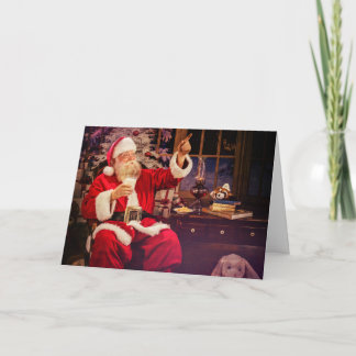Vakantie Groeten Kaart met Sinterklaas