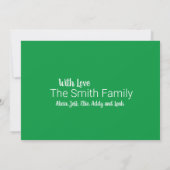 Vakantie Groeten Kaart - Rood en Groen (Achterkant)