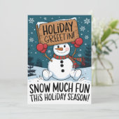 Vakantie Groeten - Kerst Kaarten (Staand voorkant)