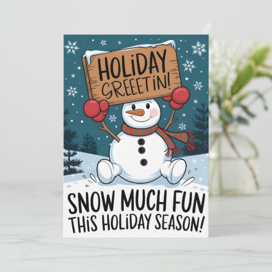 Vakantie Groeten - Kerst Kaarten (Staand voorkant)