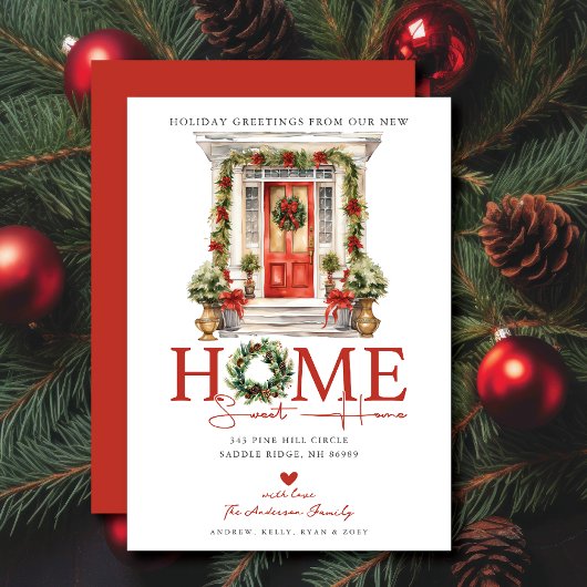 Vakantie Groeten Nieuw Huis Verhuizen Aankondiging