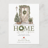 Vakantie Groeten Nieuw Huis Verhuizen Aankondigingskaart (Voorkant)