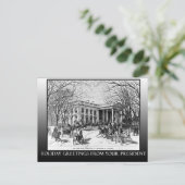 Vakantie groeten van het Witte Huis Kaarten Feestdagenkaart (Staand voorkant)