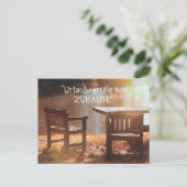 Vakantie groeten van thuis briefkaart (Staand voorkant)