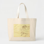 Vakantie Grote Tote Bag (Voorkant)