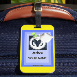 Vakantie H01 #PinnedMyZodiac! Bagagelabel Ram