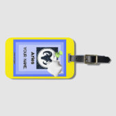 Vakantie H01 #PinnedMyZodiac! Bagagelabel Ram (Voorkant (horizontaal))