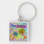 Vakantie handpalm Springs Target Sleutelhanger (Voorkant)