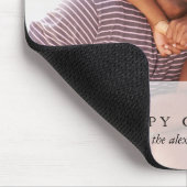 Vakantie Happy Christmas Rustic Deer Foto Mousepad Muismat (Hoek)