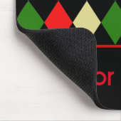 Vakantie Harlekijn geometrisch patroon gepersonali Muismat (Hoek)