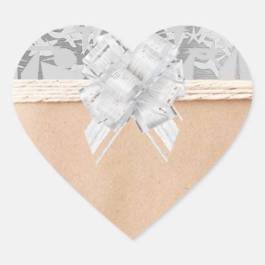 Vakantie Hart Sticker (Voorkant)