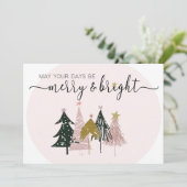 Vakantie| Hartelijk dank| Kleine bedrijven Feestdagenkaart (Staand voorkant)