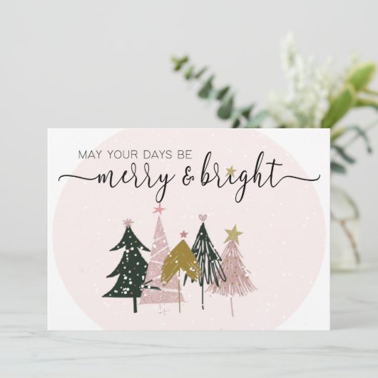 Vakantie| Hartelijk dank| Kleine bedrijven Feestdagenkaart (Staand voorkant)