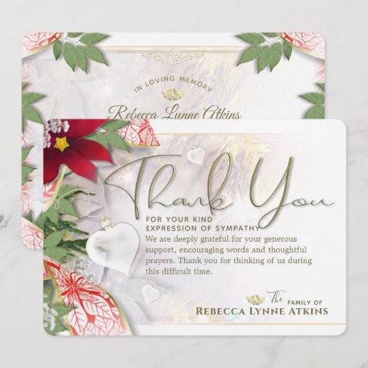 Vakantie hartslag Sympathie Hartelijk dank Kaart (Voorkant / Achterkant)