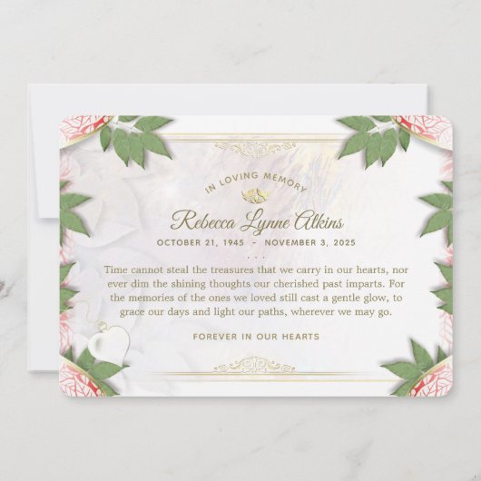 Vakantie hartslag Sympathie Hartelijk dank Kaart (Achterkant)